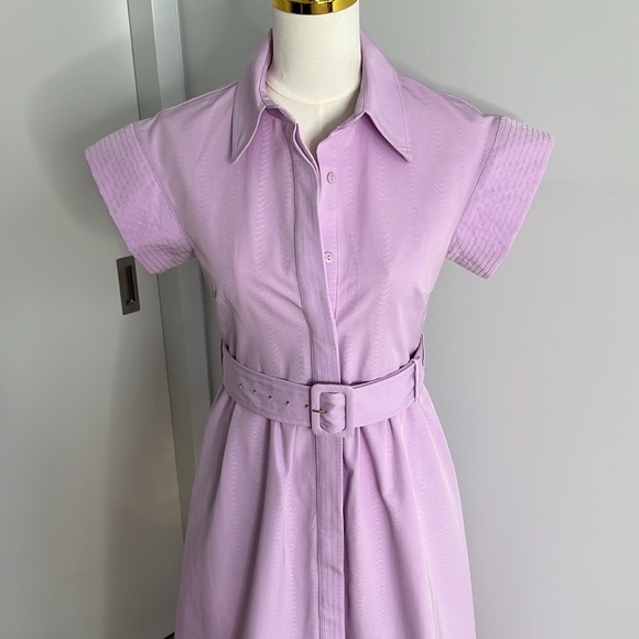 Tuckernuck Chloe Dress Lilac Purple Size XS Spring Belted Short Sleeve - Picture 4 of 15